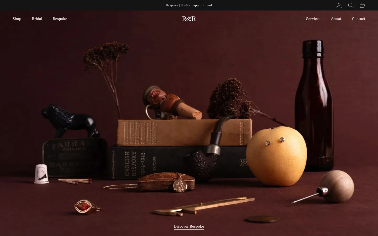 Robins and Robins Shopify jewellery website development and SEO work in Plymouth, Devon